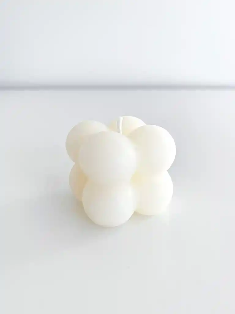 Velas Aromáticas De Burbujas Pequeñas Blanca