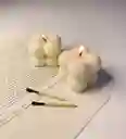 Velas Aromáticas De Burbujas Pequeñas Blanca