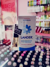 Lander Removedor Endurecedor Con Proteina 55ml + Base Endurecedora