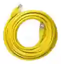 Cable De Red Cat6 15m Amarillo Rj45 Conectores Incluidos