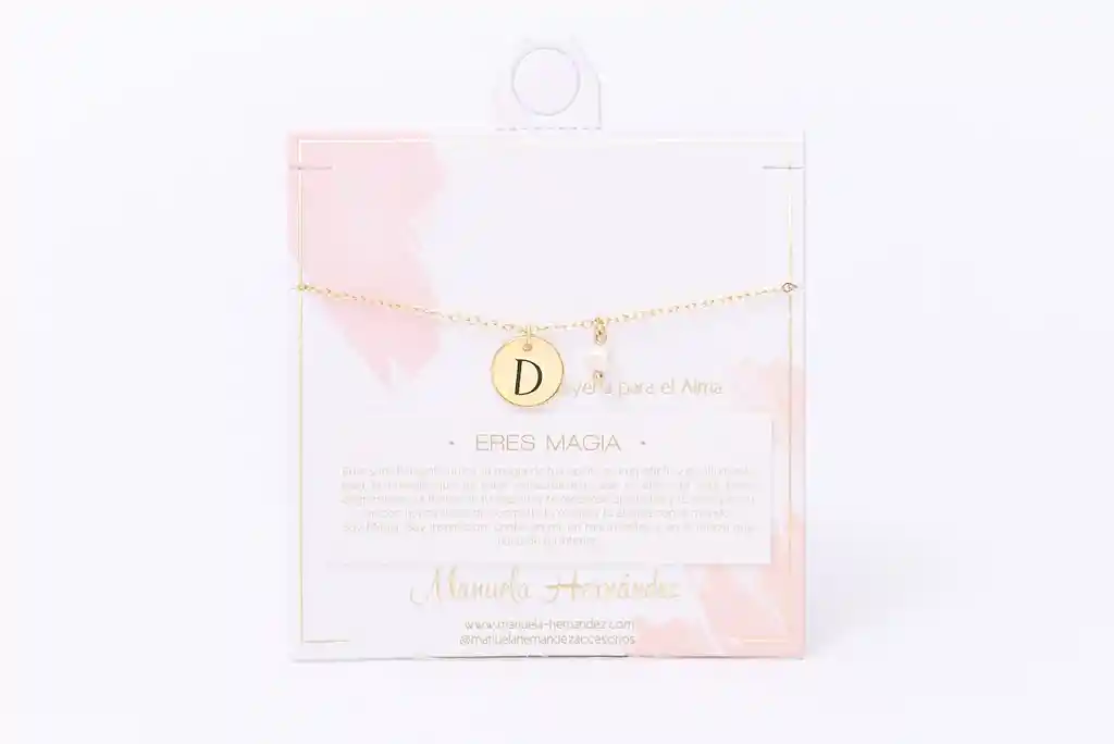 Pulsera Medallon Inicial