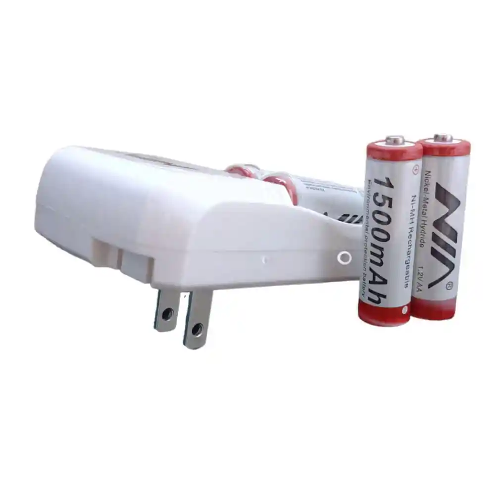 Cargador Nia + 4 Baterías Recargables Aa 1500mah C804u
