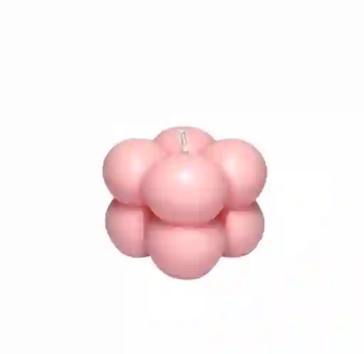 Velas Aromáticas De Burbujas Pequeñas Rosa