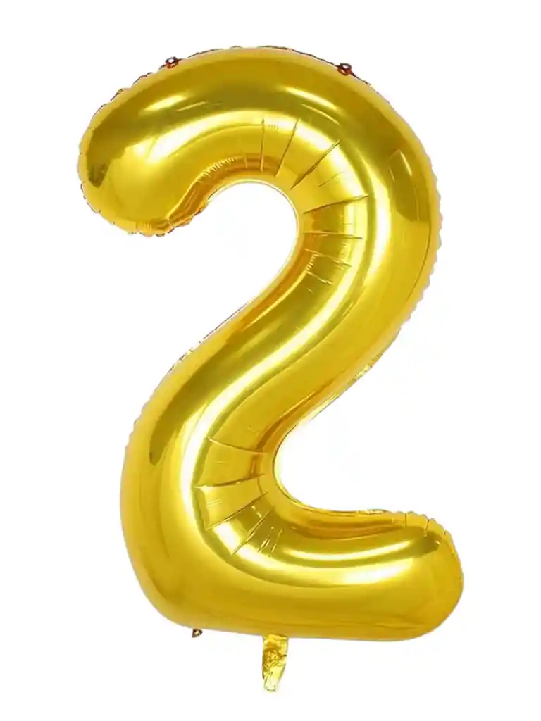 Globo Metalizado De Número Fiestas Cumpleaños 80 Cm Dorado X1