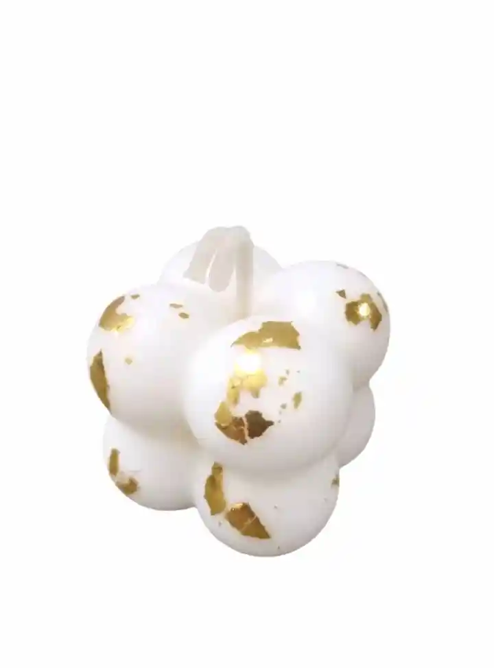 Velas Aromáticas De Burbujas Pequeñas Oro