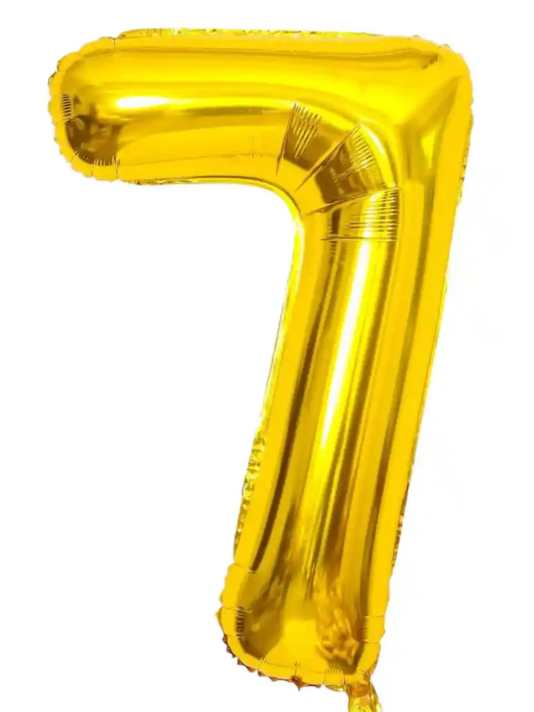 Globo Metalizado De Número Fiestas Cumpleaños 80 Cm Dorado X1