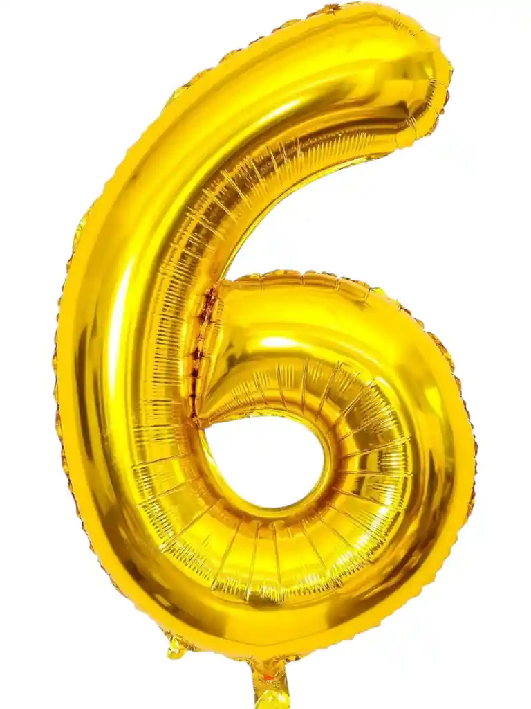 Globo Metalizado De Número Fiestas Cumpleaños 80 Cm Dorado X1