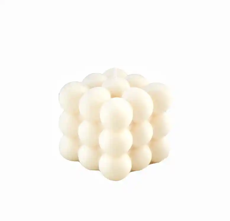 Velas Aromáticas De Burbujas Grandes Blanca