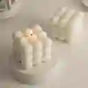 Velas Aromáticas De Burbujas Grandes Blanca