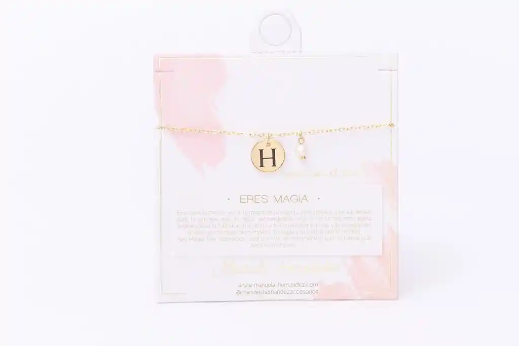 Pulsera Medallon Inicial