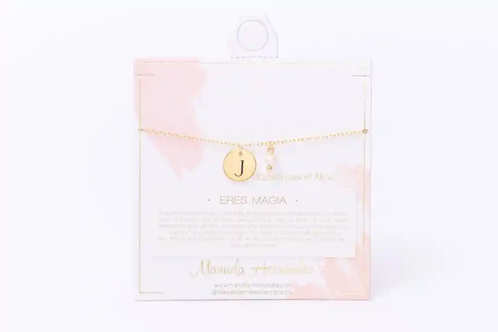 Pulsera Medallon Inicial