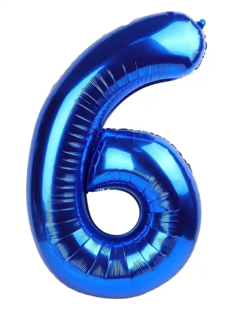 Globo Metalizado De Número Fiestas Cumpleaños 80 Cm Azul Oscuro X1