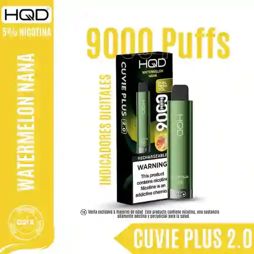 Vape Hqd Watermelon Nana 9000 Puffs 5%