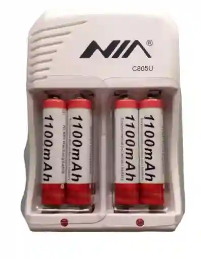 Cargador C805u +4 Baterias Nia Aaa 1100 Mah
