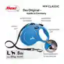Correa Para Perro Flexi New Classic Cinta Azul - L