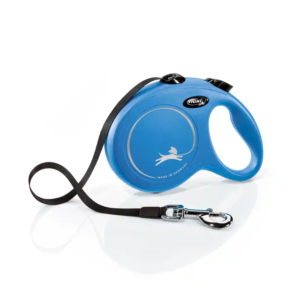Correa Para Perro Flexi New Classic Cinta Azul - L