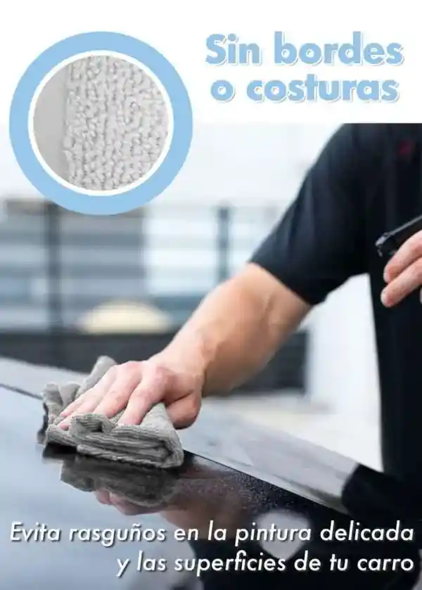 Paño De Microfibra Sin Costuras Para Detailing