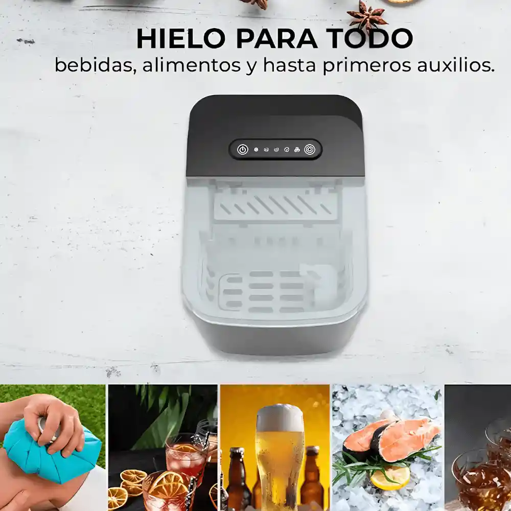 Sokany Máquina De Hacer Hielo Portátil 112w Ice Maker 26lb