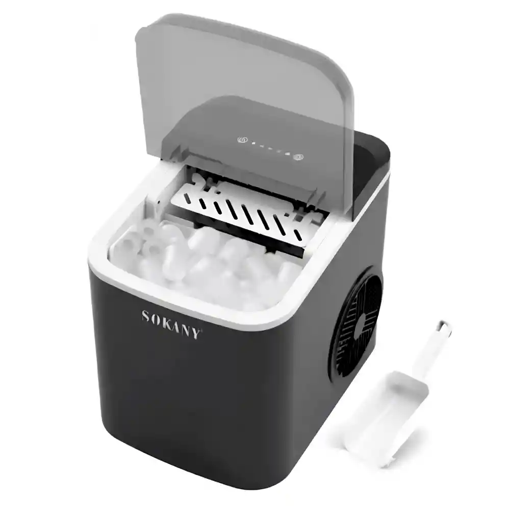 Sokany Máquina De Hacer Hielo Portátil 112w Ice Maker 26lb