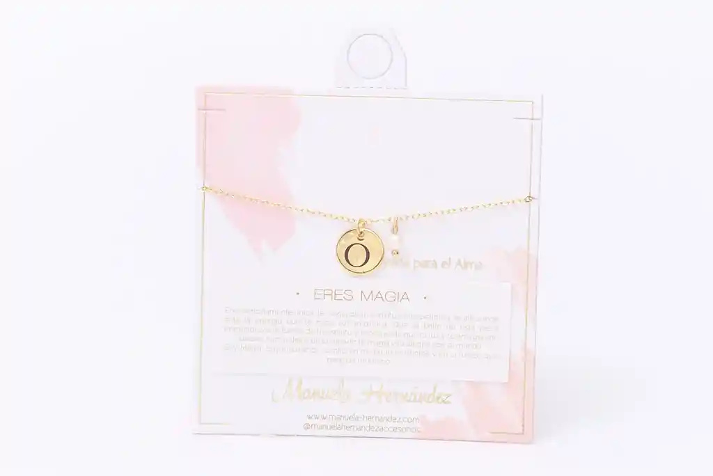 Pulsera Medallon Inicial