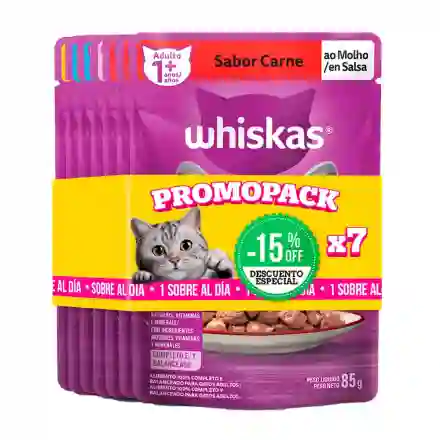 Whiskas Gatos Adultos X 7 Unds