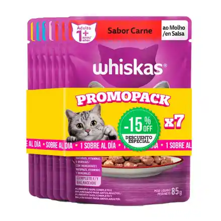 Whiskas Gatos Adultos X 7 Unds