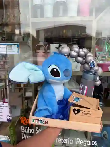 Ancheta Stitch Azul Marco Globos