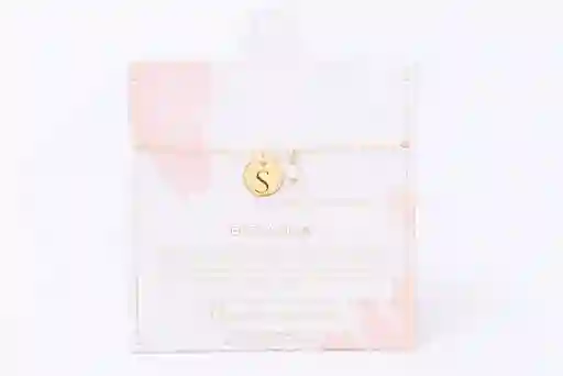 Pulsera Medallon Inicial