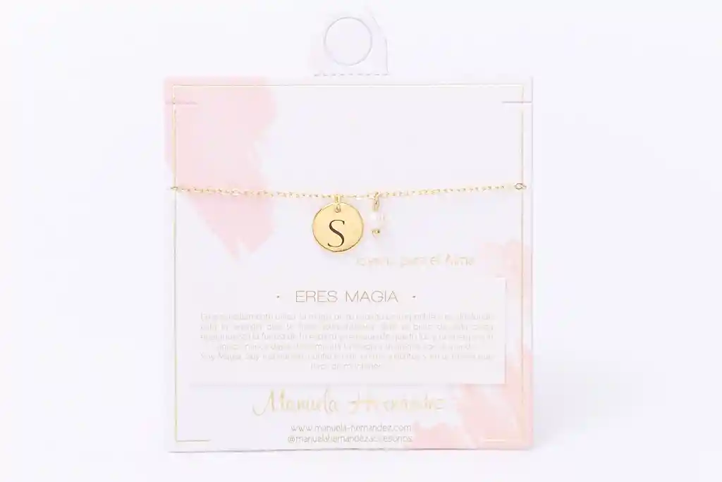 Pulsera Medallon Inicial