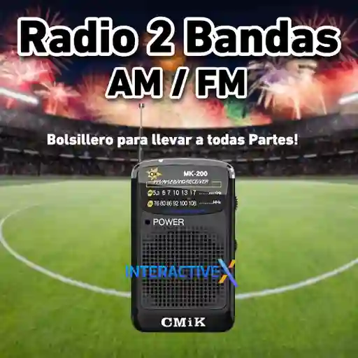 Radio Am / Fm Radio 2 Bandas Bolsillero / Radio Transistor