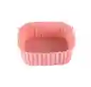 Canastilla Silicona Olla Freidora Air Fryer Pequeña Cuadrada Reutilizable