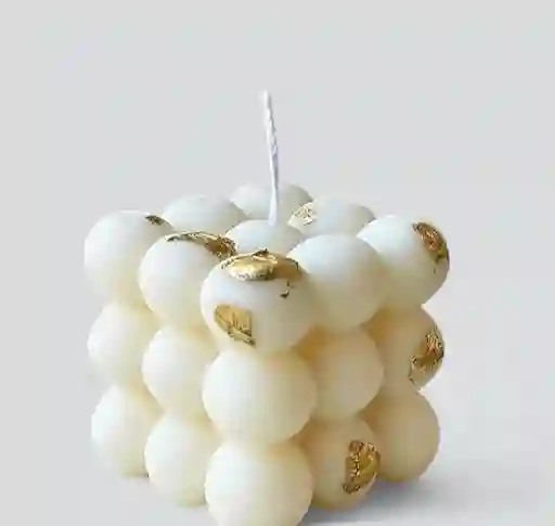 Velas Aromáticas De Burbujas Grandes Oro
