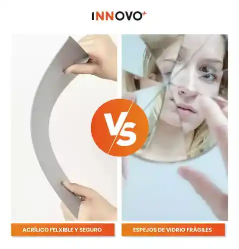 Lámina Espejo Adhesiva De Pared Moderno Decorativo Innovo Home