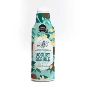 Yogurt Coco Sin Lácteos Bebible Sabor Vainilla 1000g