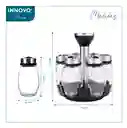 Condimentero Especiero Giratorio 6 Frascos Organizador Cocina Innovo Home