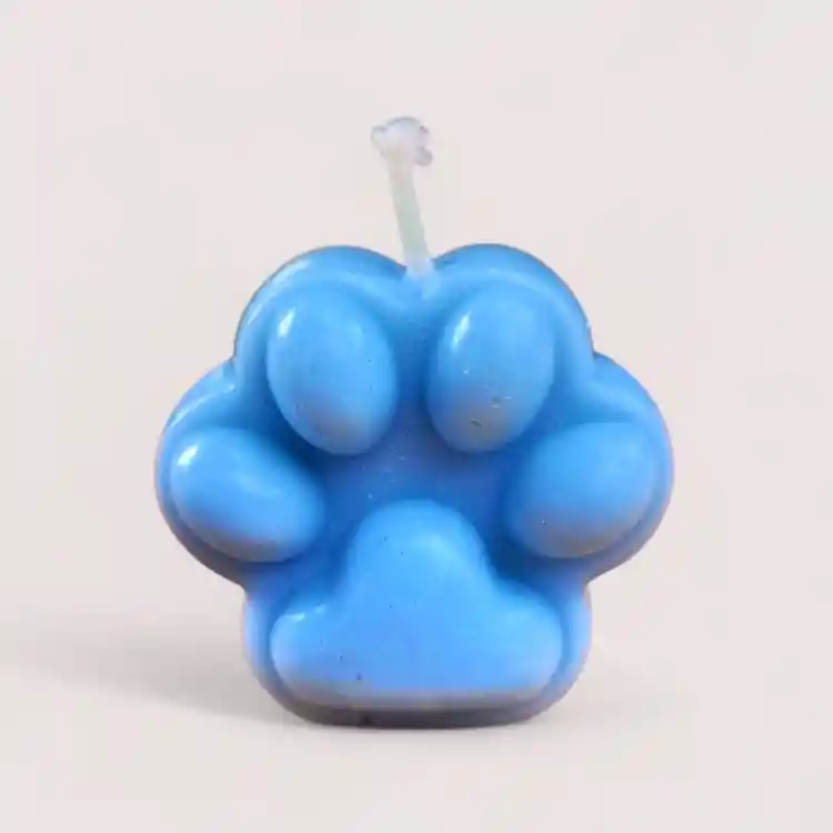 Velas Aromáticas Huella De Perro Azúl