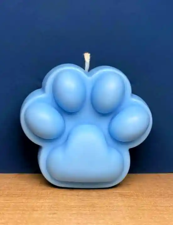 Velas Aromáticas Huella De Perro Azúl