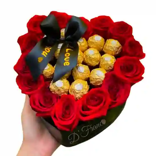 Caja De Rosas Y Ferreros