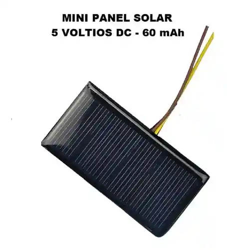 Mini Panel Solar 5 Voltios 60 Miliamperios Para Proyectos