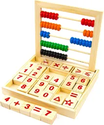 Ábaco Bloques De Madera Juego Númerico Educativo Para Niños