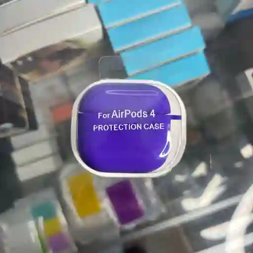 Forro - Estuche De Airpods 4 / Silicona Morado