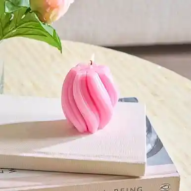 Velas Aromáticas Espiral Rosa