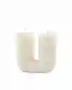 Velas Aromáticas En U Blanca