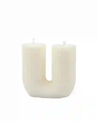 Velas Aromáticas En U Blanca