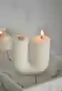 Velas Aromáticas En U Blanca