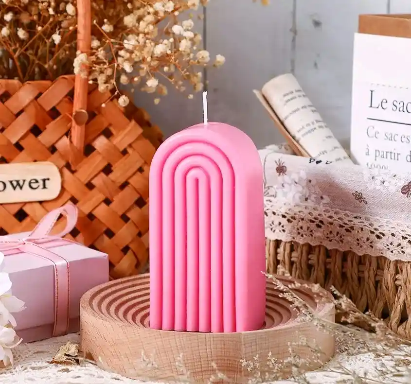 Velas Aromáticas De Arco Rosa