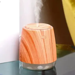 Humidificador Mini Difusor Aroma Ultrasónico Tipo Madera Usb 280ml
