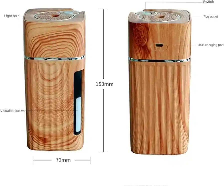 Humidificador Mini Difusor Aire Aromas Luz Led Usb Portátil