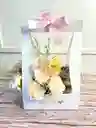 Caja Floral Con Vaso De Fresas Con Chocolate - Especial Día De La Mujer