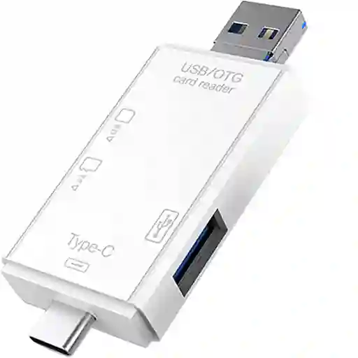 Adaptador Lector De Tarjetas Usb A/tipo C 6 En 1 Otg Andr/pc